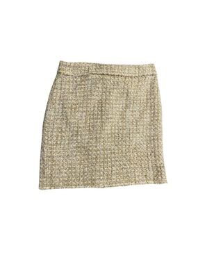 Ann Taylor Petite Yellow Tweed Mini Skirt Women’s Size 8P